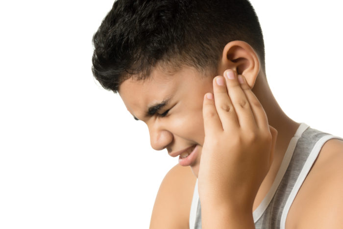 efecto de la infección del oído medio