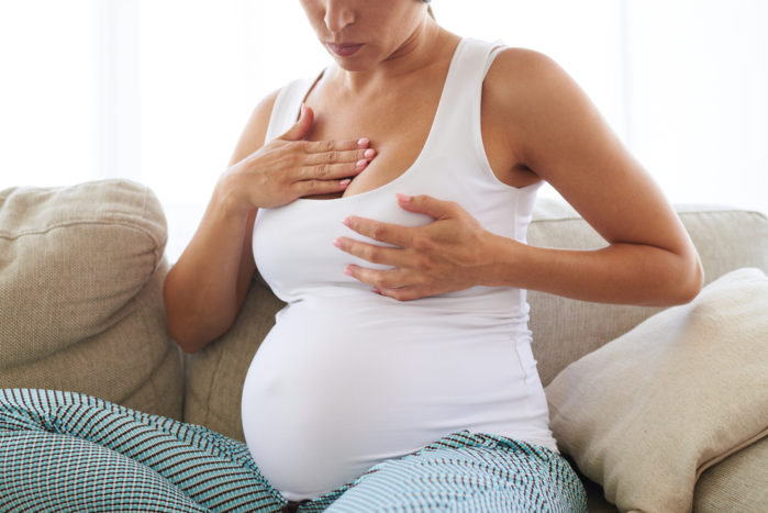 cuidado de los senos durante el embarazo